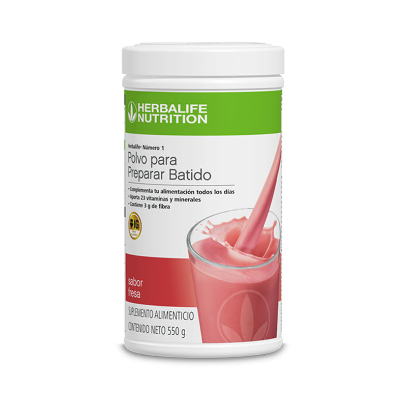 Herbalife® Número 1 Polvo para Preparar Batido sabor Fresa 550 g