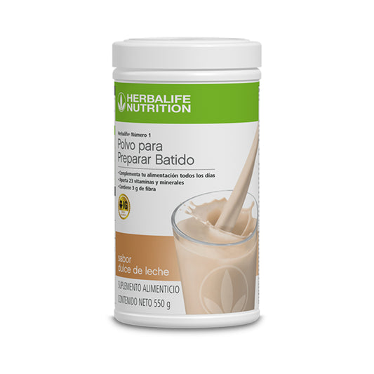 Herbalife® Número 1 Polvo para Preparar Batido sabor Dulce de Leche 550 g