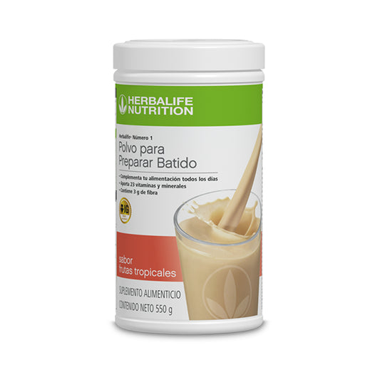 Herbalife® Número 1 Polvo para Preparar Batido sabor Frutas Tropicales 550 g